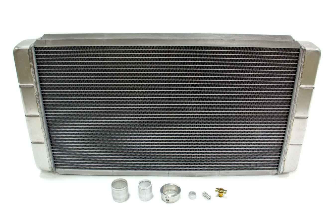 Northern Radiator 30-7/8 In W X 16-1/2 In H X 3-1/8 In D, Weld-On Side Inlet,