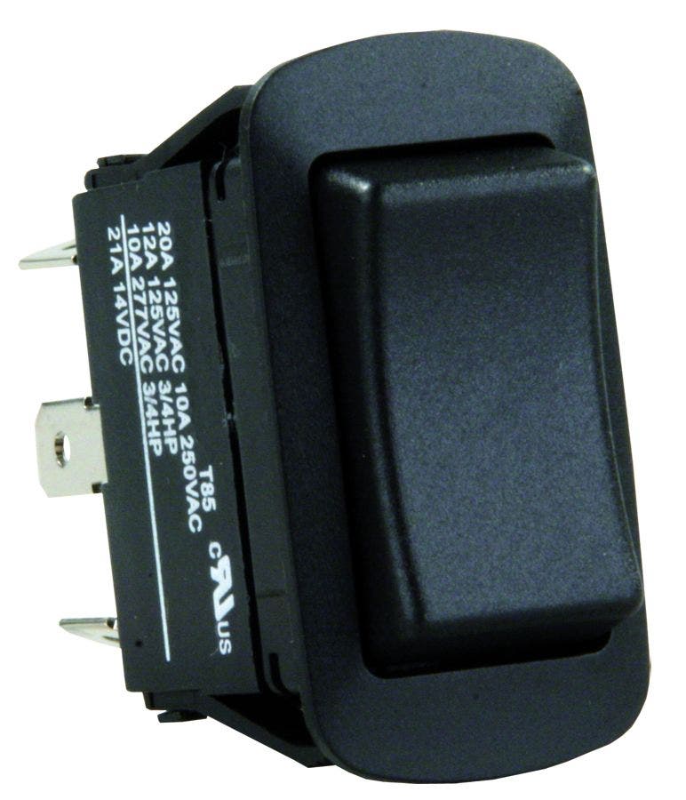 Jr Products 13835 Black Water Resistant Spdt On/Off/On Switch   Multi Purpose