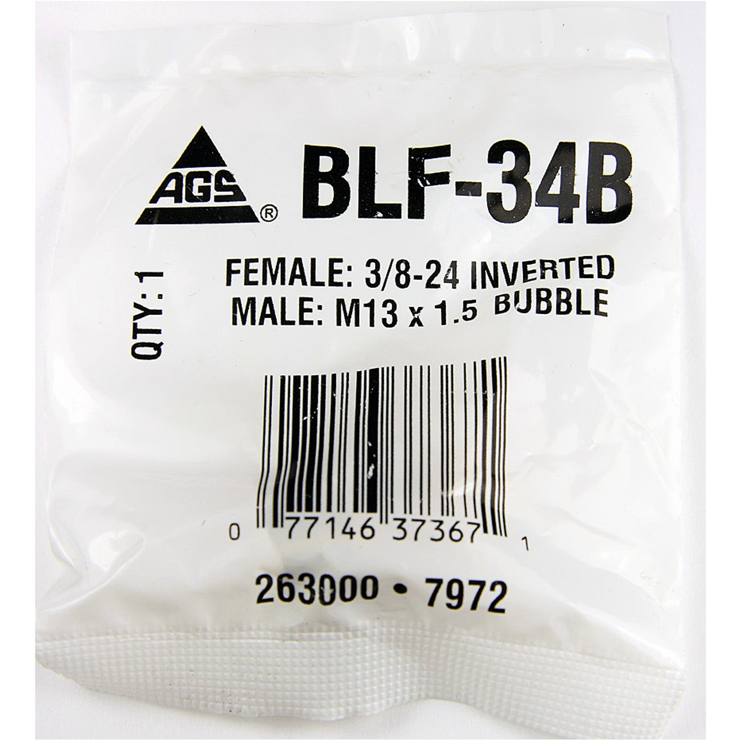 Ags Tube Fitting P/N:Blf-34B American Grease Stick ()  Brake Line Fitting