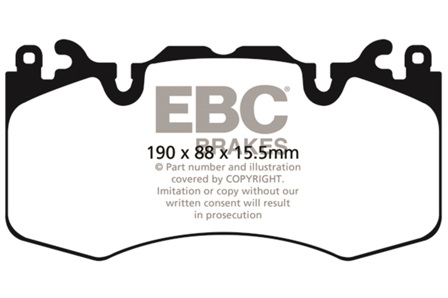 Ebc Brakes Dp42064r Yellowstuff Street And Track Brake Pads   Yellowstuff Street