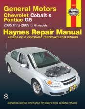 Chevrolet Cobalt & Pontiac G5 Haynes Repair Manual (2005 - 2009)  General Motors