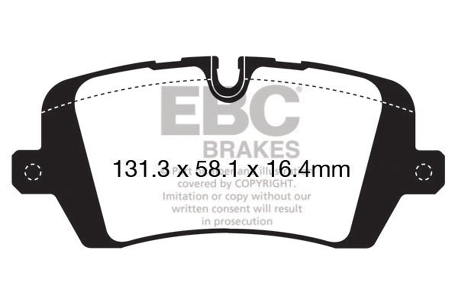 Ebc Brakes Dp62161 6000 Series Greenstuff Truck/Suv Brakes Disc Pads   6000
