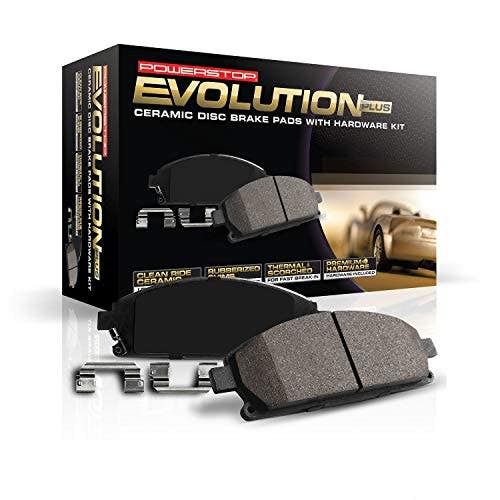 Power Stop 17-1801, Z17 Front Ceramic Brake Pads With Hardware Power Stop , Z17