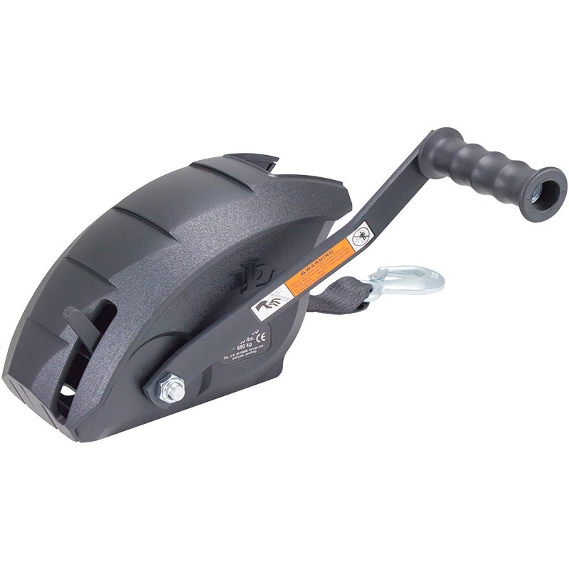 Premium 1500 Lb Covered Winch Black Premium 1500 Lb Covered Winch Black