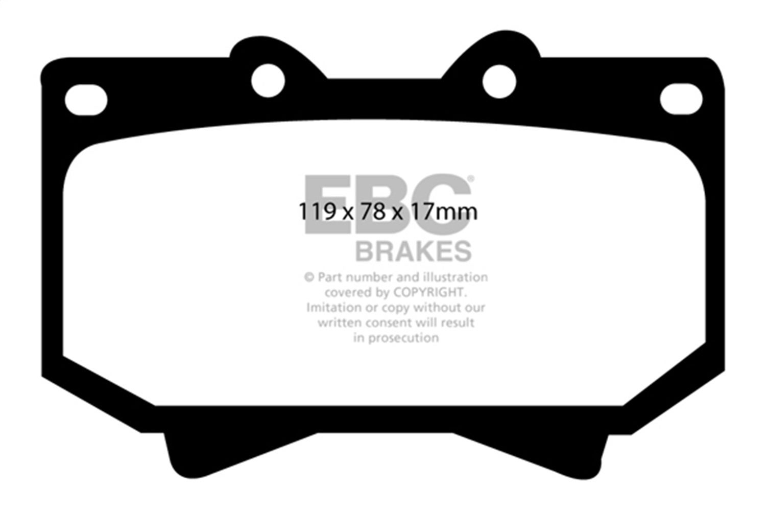 Ebc Brakes Dp51319ndx Bluestuff Ndx Full Race Brake Pads   Bluestuff Ndx Full