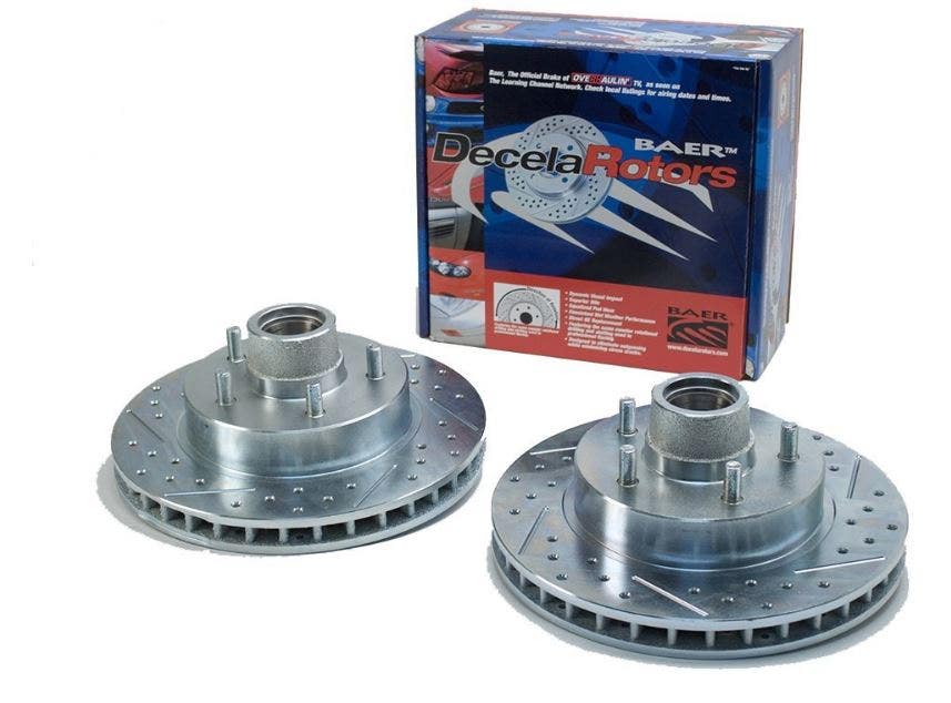 Baer 31179-020 Sport Rotors Slotted Drilled Zinc Plated Front Brake Rotor Set -