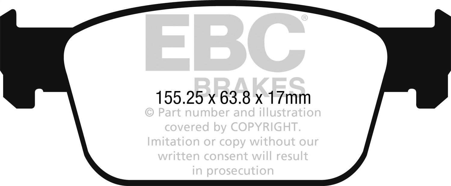 Ebc Brakes Dp42273r Yellowstuff Street And Track Brake Pads Fits 17-18 A4