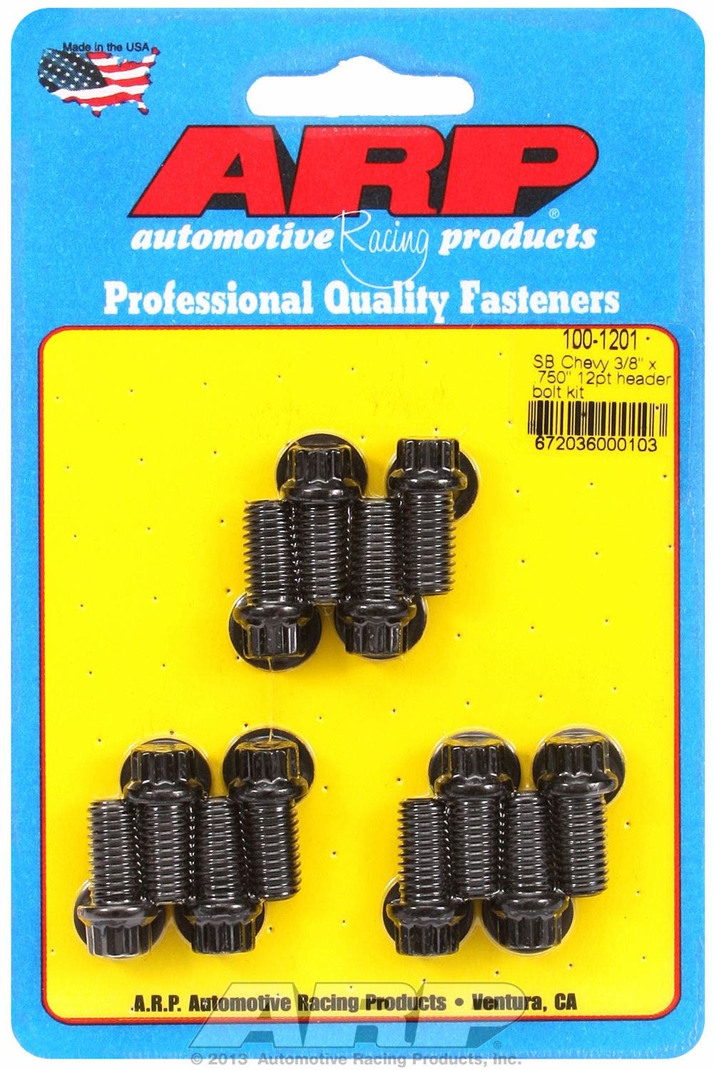 Arp 100-1201 Header Bolt Kit   Exhaust Header Bolt  Head Size - 3/8 Inch,