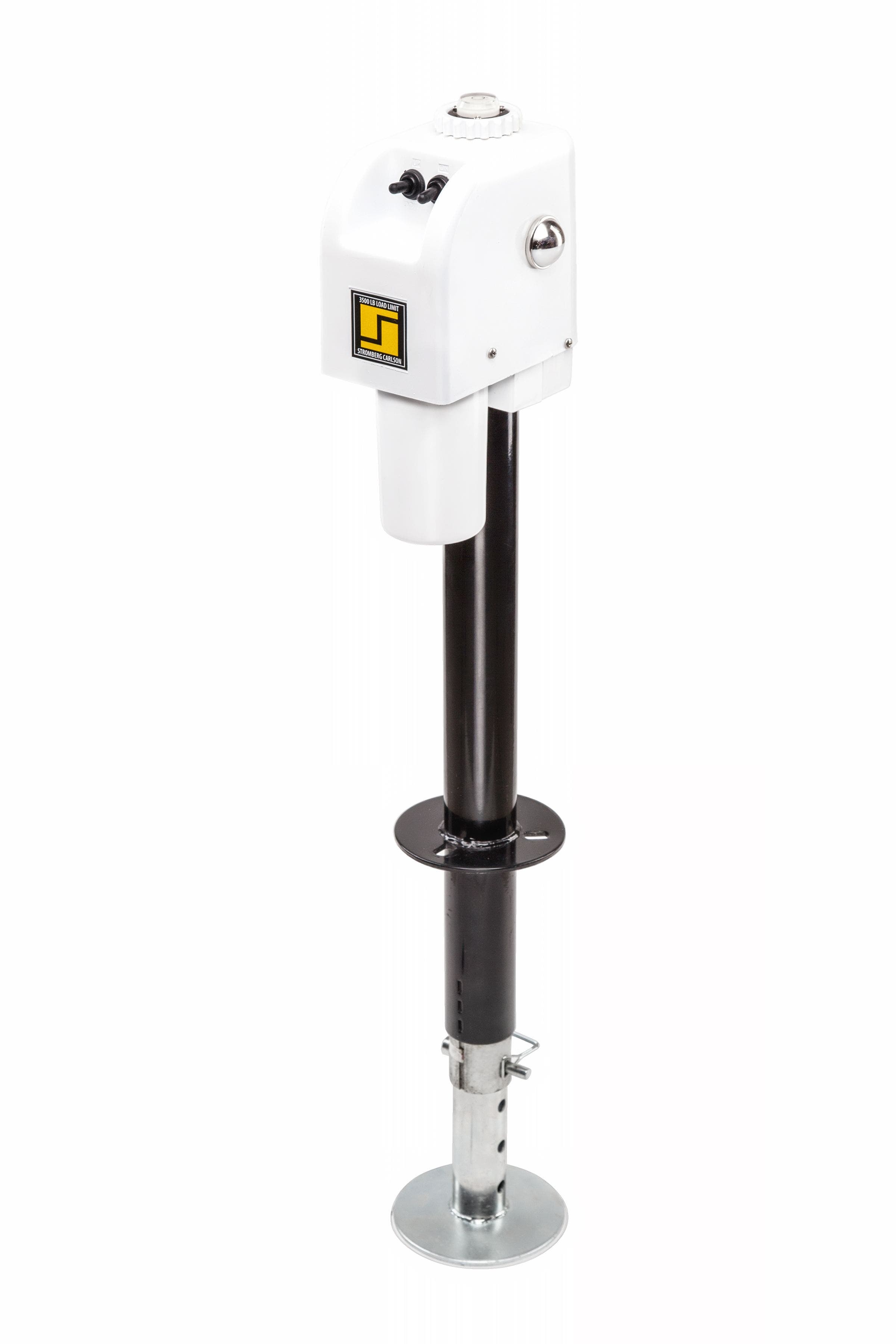 Stromberg Carlson Jet-3555 White 3500 Lb. Electric Tongue Jack With Light