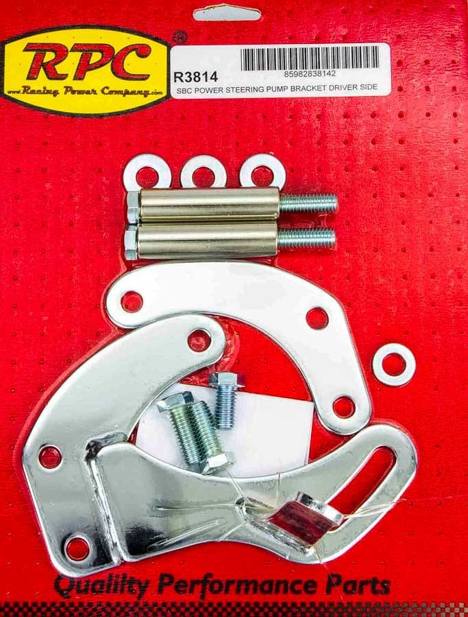 Racing Power R3814 Sbc Power Steering Pump Bracket Driver Side (Shortwith P