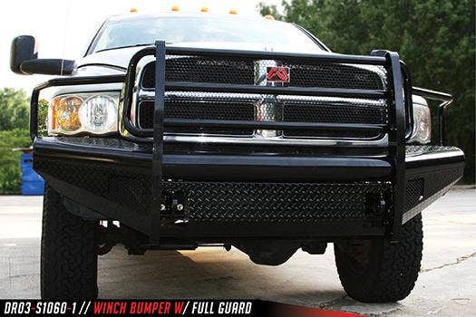 Fab Fours Dr03-S1060-1 Black Steel Front Ranch Bumper Fits Ram 2500 Ram 3500