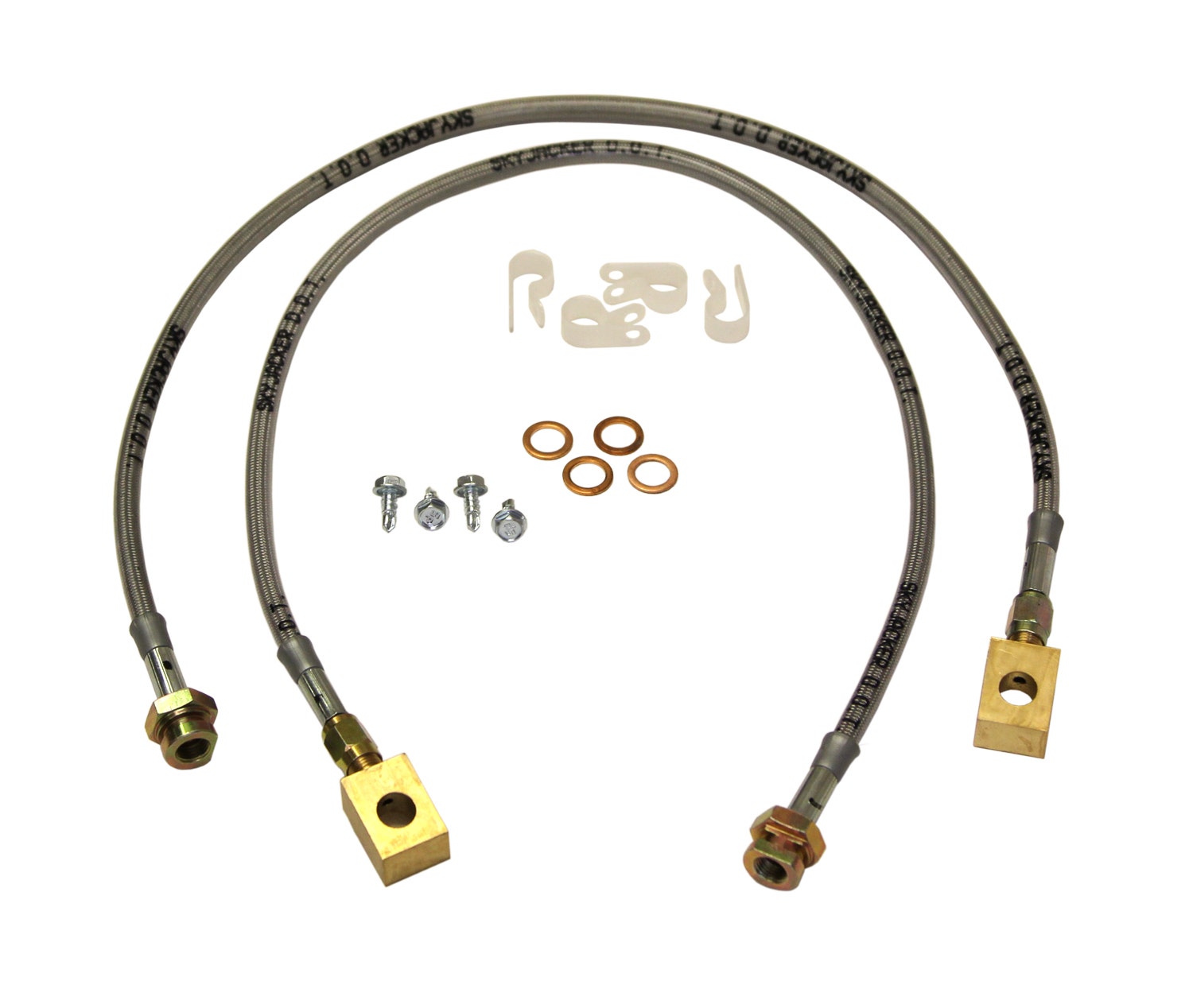 Skyjacker Fbl88 Stainless Steel Brake Line Front  Suspensions  Brake Line; Lift