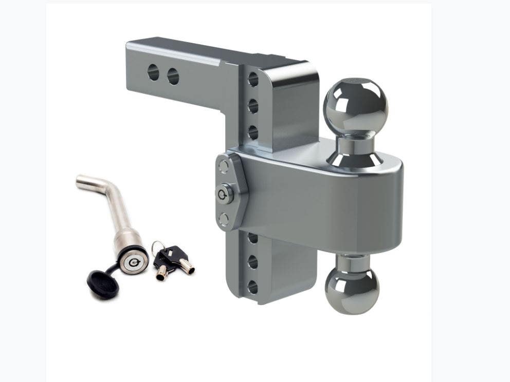 Turnover Ball 4' Drop Hitch W/ 2.5' Turnover Ball 4  Drop Hitch W/ 2.5