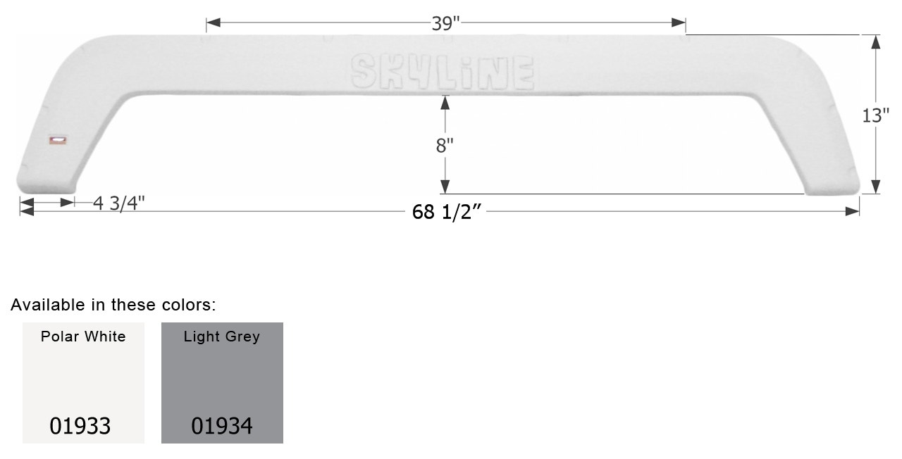 68' X 13' Polar White 68  X 13  Polar White