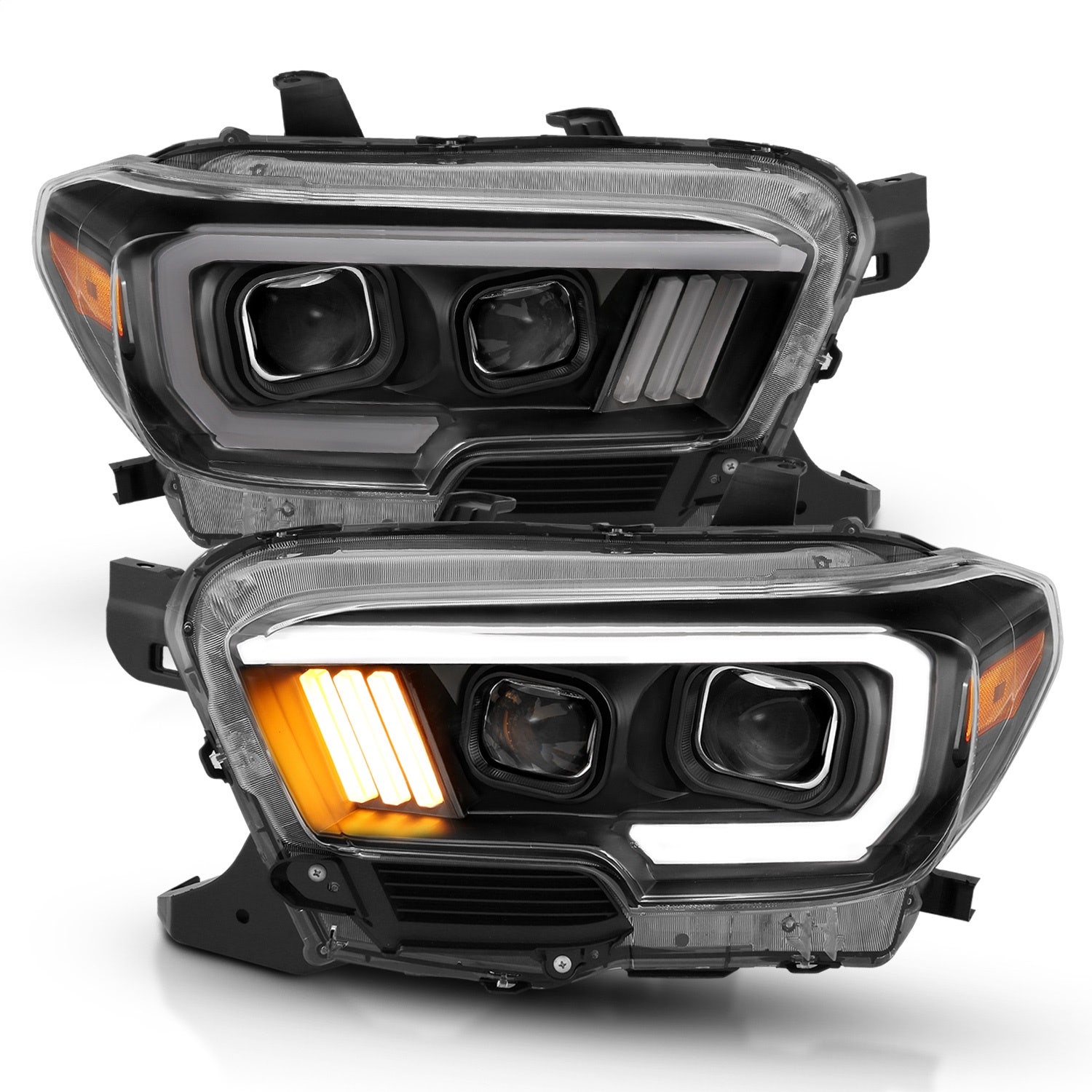 Anzo Usa 111379 Projector Headlight Set Fits 16-23 Tacoma   Projector Headlight