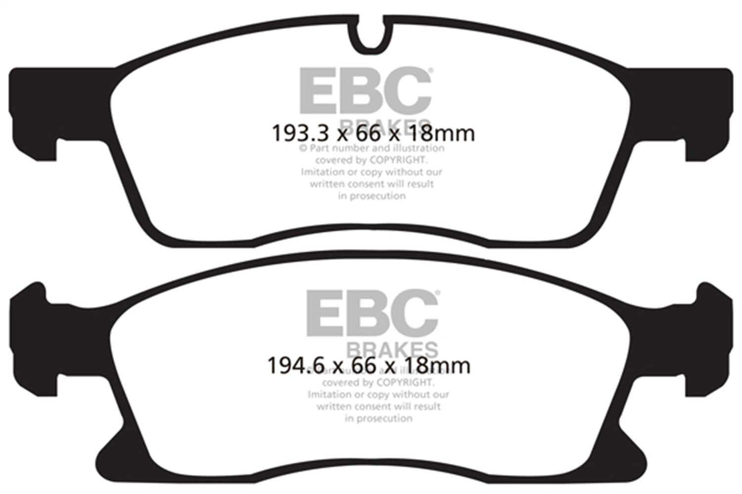 Ebc Brakes Ed91871 Truck/Suv Extra Duty Brake Pads   Truck/Suv Extra Duty Brake
