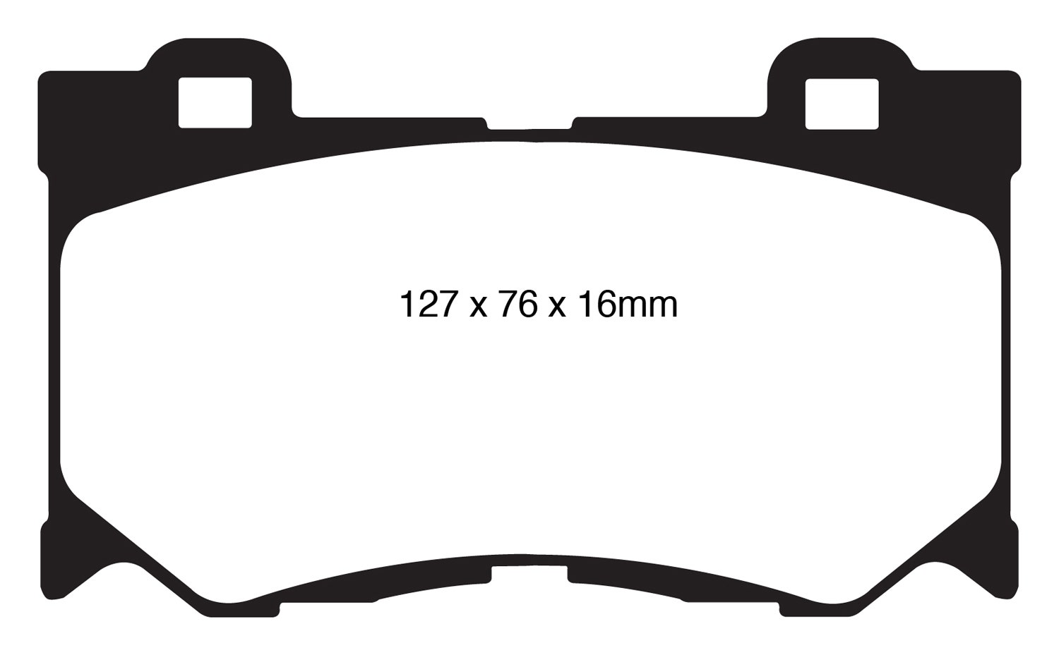 Ebc Brakes Dp41823r Yellowstuff Street And Track Brake Pads   Yellowstuff Street