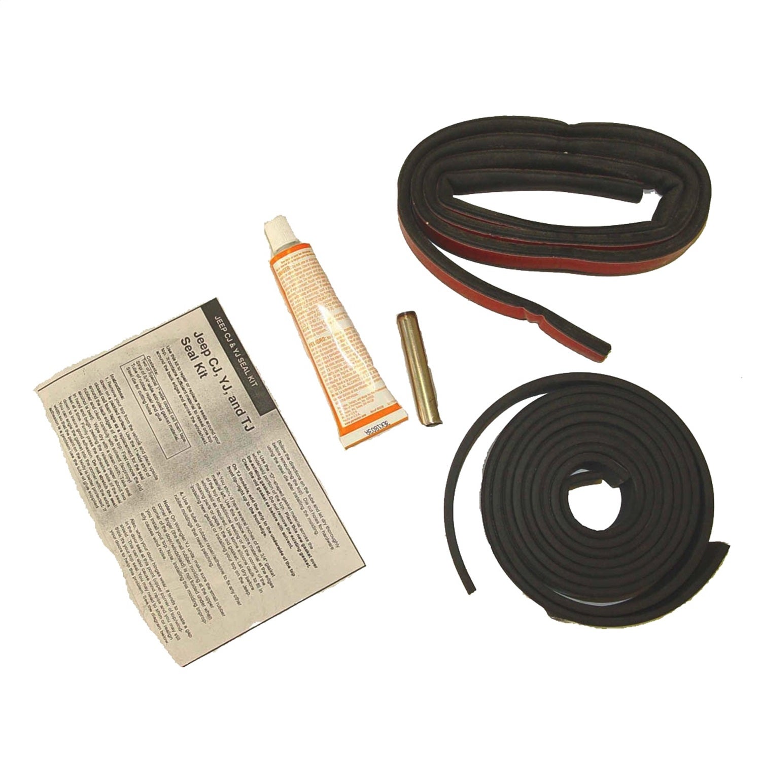 Omix 12304.07 Hard Top Seal Kit -Ada  Hard Top Seal; Color - Black, Type - Oem