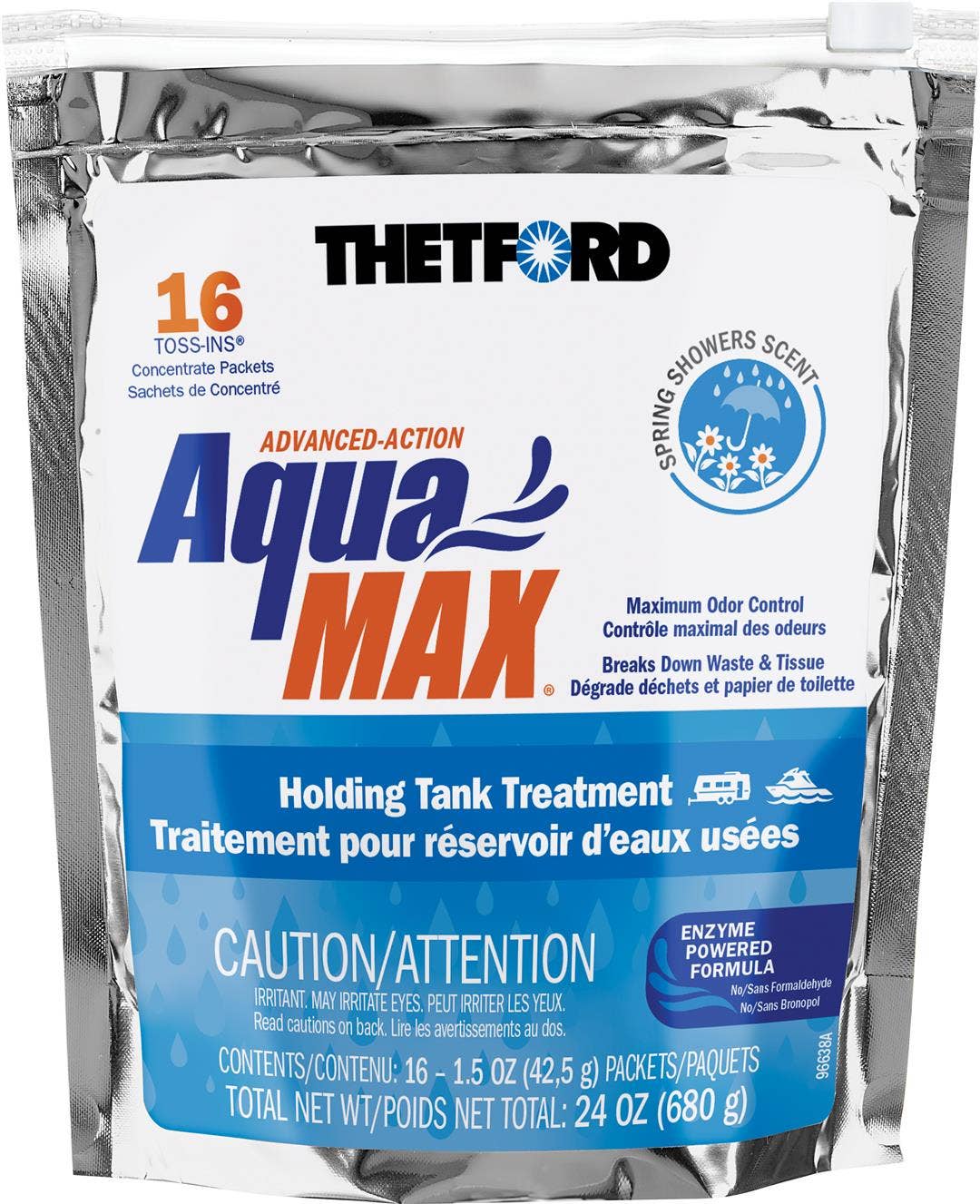 Thetford Aquamax Spring Showers Scent Rv Holding Tank Treatment, Formaldehyde