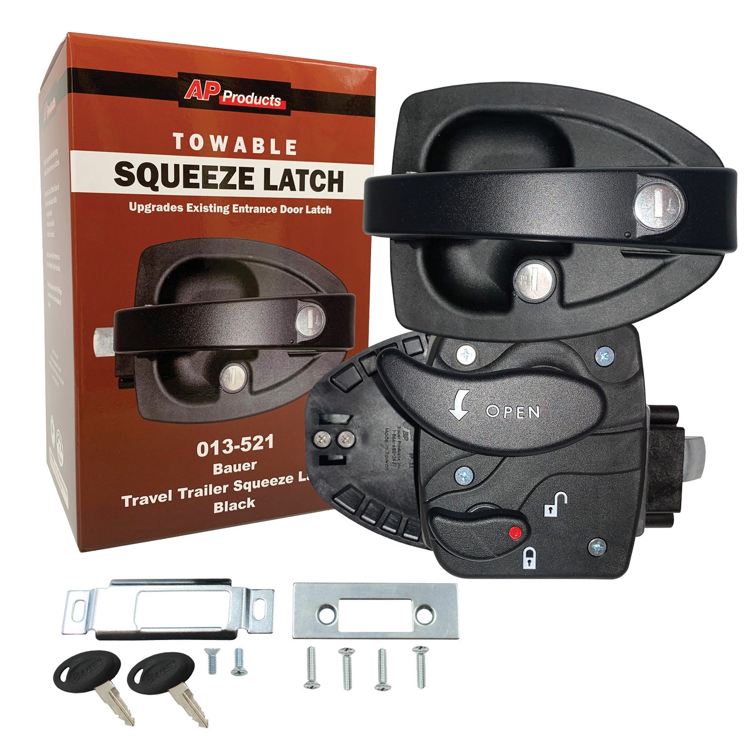 Travel Trailer Squeeze Latch-Black Travel Trailer Squeeze Latch-Black