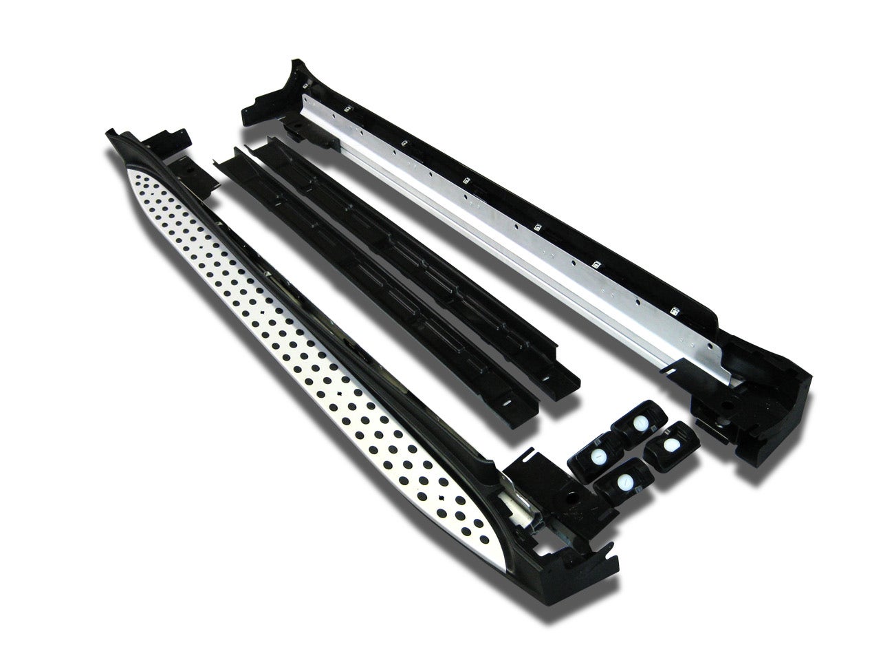 Black Horse Off Road Rmw167 Aluminum Aluminum 2 Pieces Running Board Running