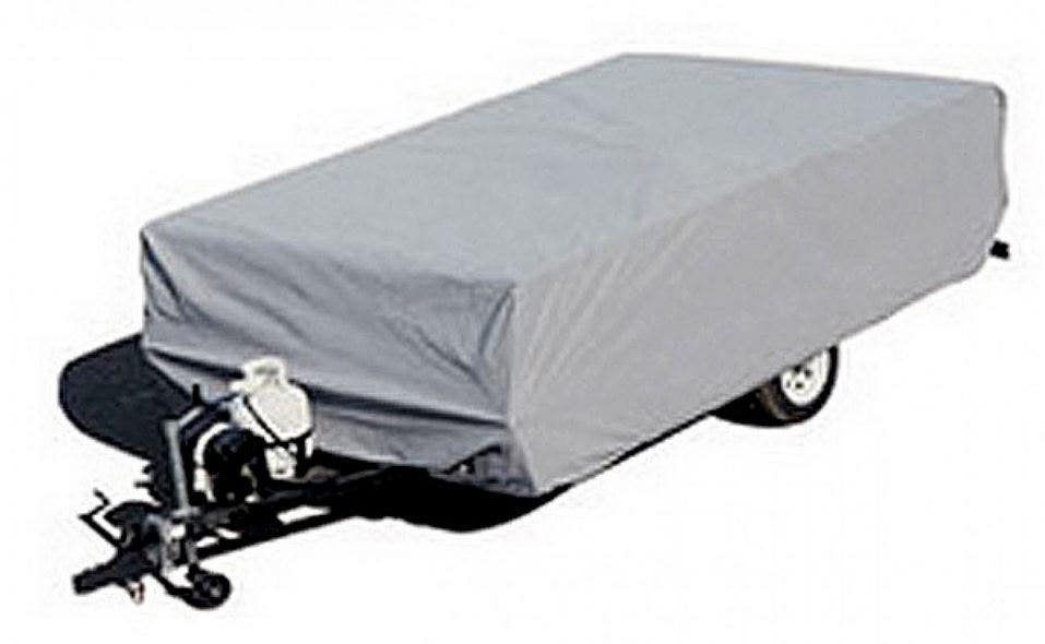 Adco 2893 Pop Up Folding Trailer Polypropylene Cover, Fits 12'1" - 14' Trailers,