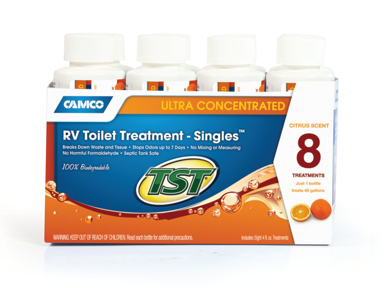 Tst Power Singles Rv 4 Oz. Orange 8 / Bottle / Pk Tst Power Singles Rv 4 Oz.