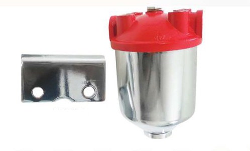 Racing Power R4295 Fuel Filter (Large Red Top Single Port, 3/8" Npt