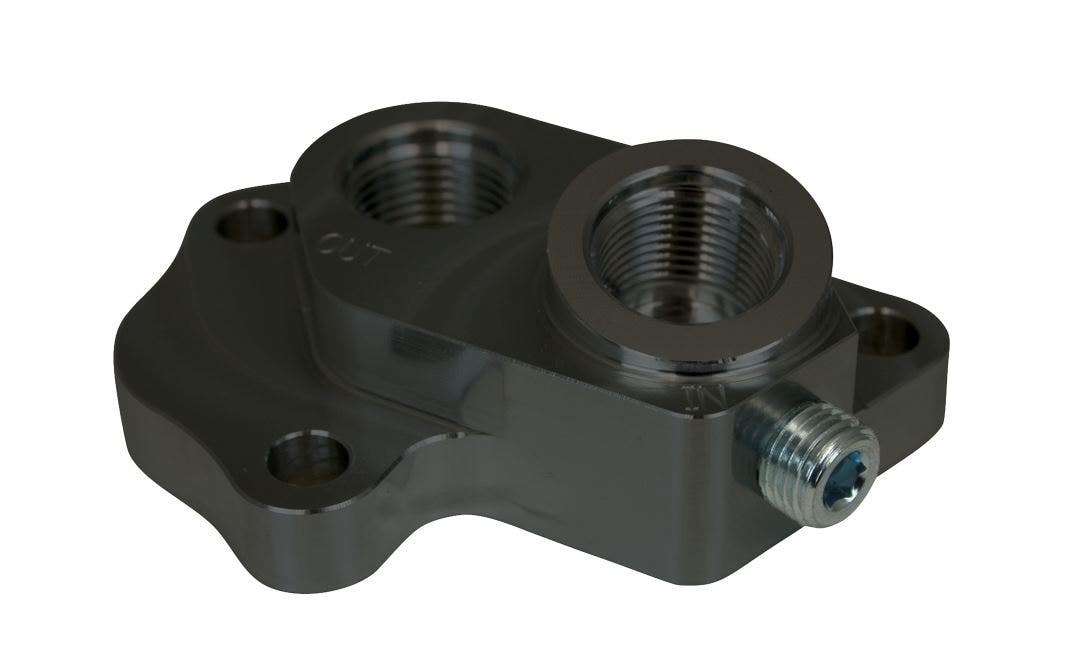Moroso 23689 Remote Oil Filter Adapter Ford 5.0L Coyote Gen I Ii Iii -10 An Inle