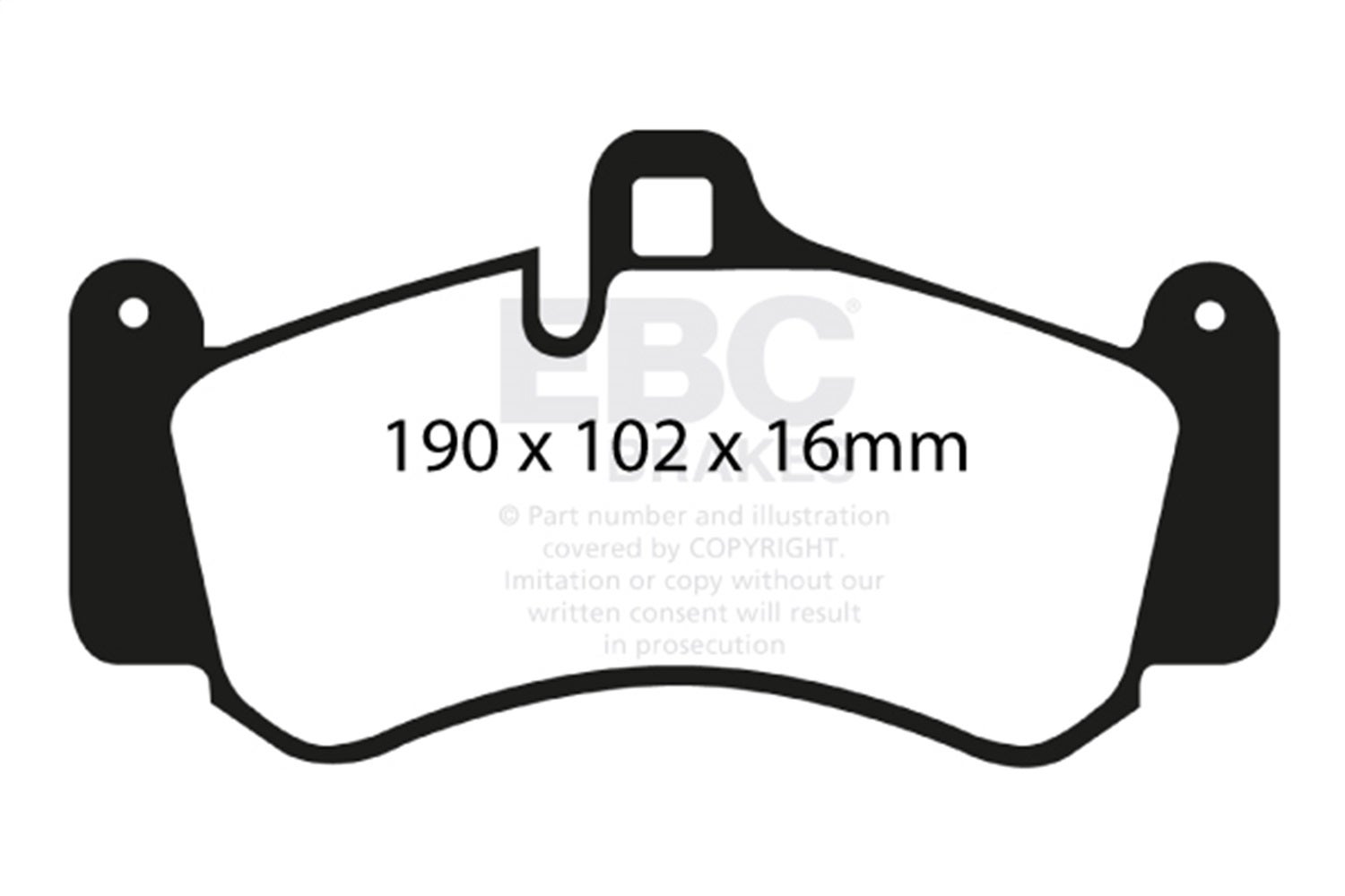 Ebc Brakes Dp31516c Redstuff Ceramic Low Dust Brake Pads Fits 01-14 911