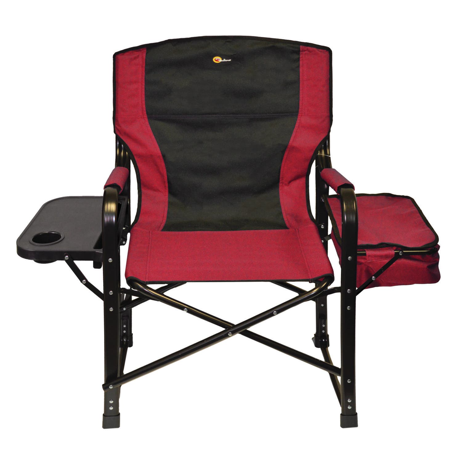Faulkner 49582 El Capitan Folding Director Chair With Tray And Cooler Bag,
