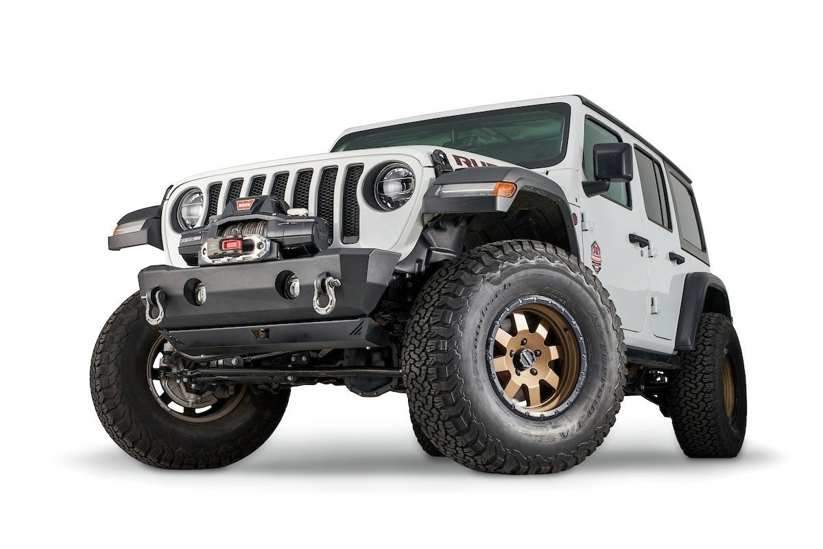 Warn 102510 Stubby Crawler Bumper Fits Gladiator Wrangler (Jk) Wrangler (Jl)