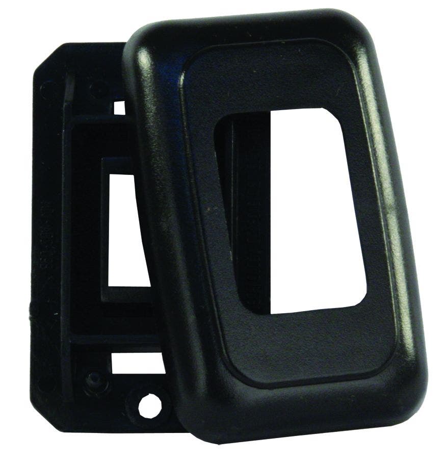 Jr Products 12305 Black Single Switch Base And Face Plate   Multi Purpose Switch