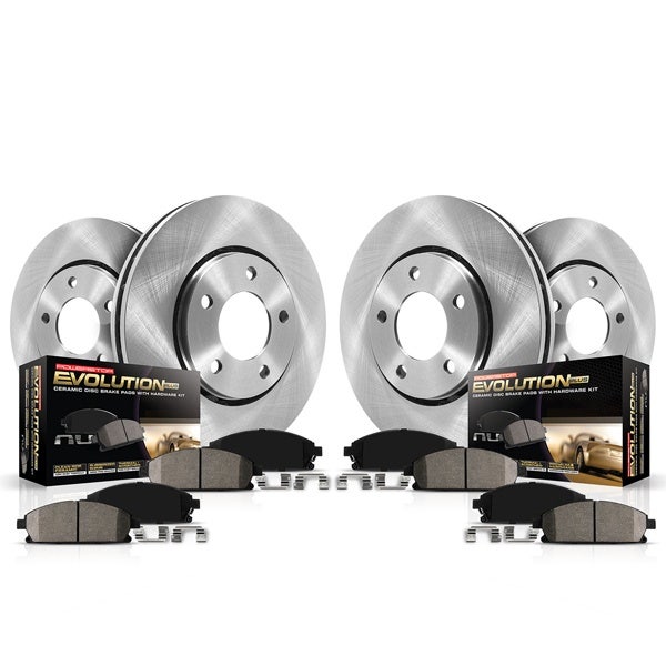 Power Stop Koe8508 Autospecialty Front And Rear Replacement Brake Kit-Oe Brake