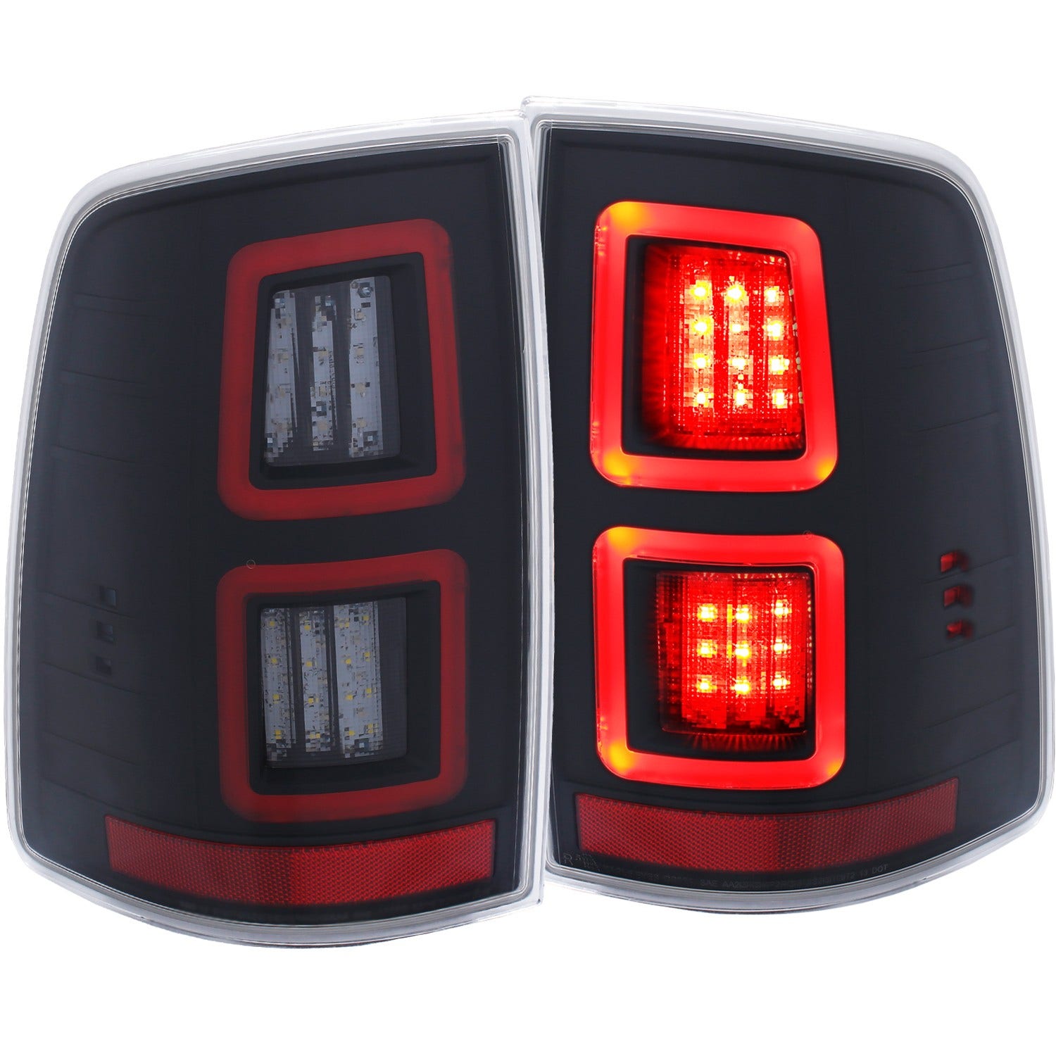 Anzo Usa 311273 Tail Light Assembly Fits 13-23 1500 1500 Classic 2500 3500 Anzo