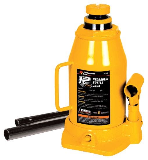 Performance Tool W1633 20 Ton (40,000 Lbs.) Heavy Duty Hydraulic Bottle Jack