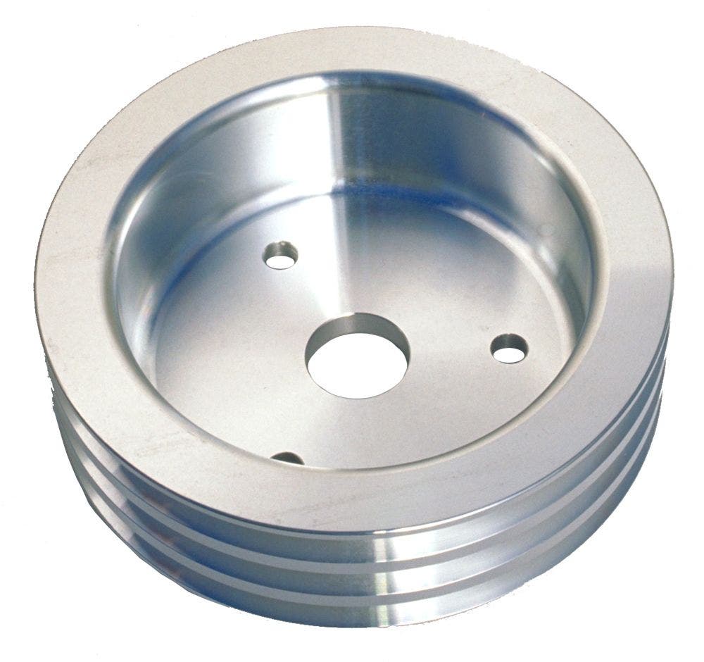 Trans-Dapt 8878 Aluminum Crankshaft Pulley Trans Dapt 8874 Water Pump Pulley;