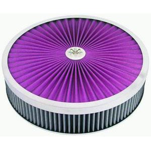 Racing Power R2028x Chrome 14" X 3" Super Flow Filter Air Cleaner Set - Washable