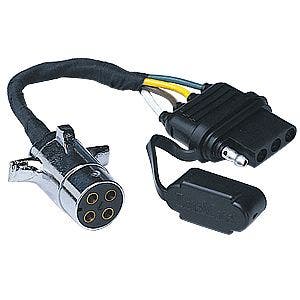 Husky 13173 4-Way Round To 4-Way Flat Adapter   4-Way Round To 4-Way Flat