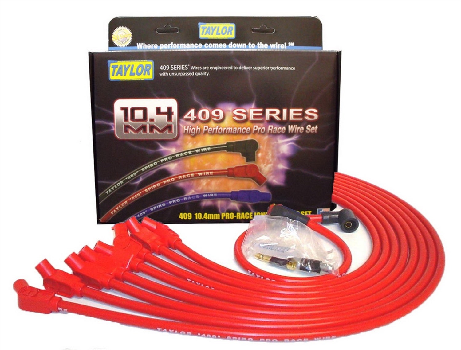 Taylor Cable 79232 409 Spiro-Pro 10.4Mm Ignition Wire Set  79230 Spark Plug Wire