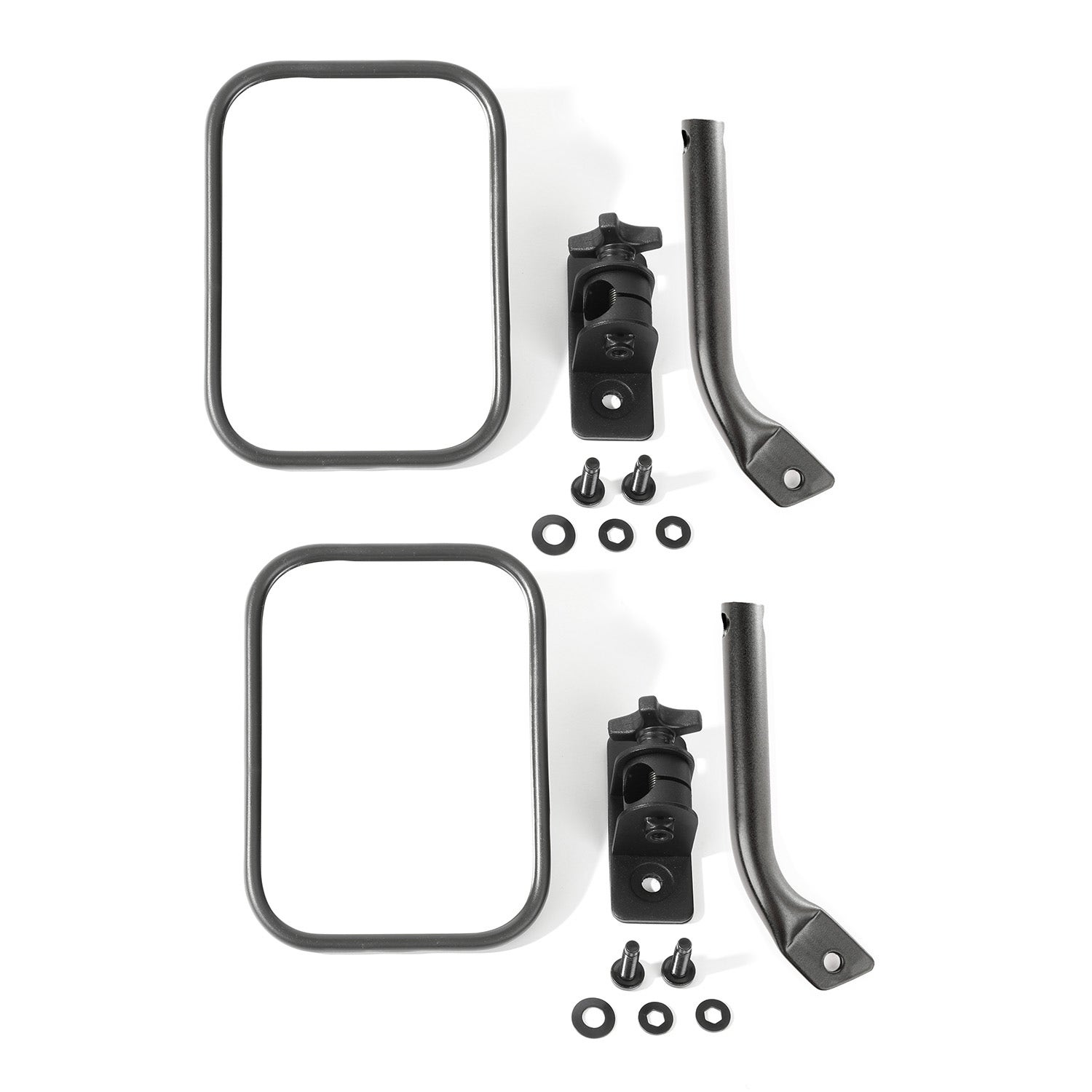 Rugged Ridge 11025.22 Stubby Trail Mirror Fits 97-18 Wrangler (Jk) Wrangler (Tj)