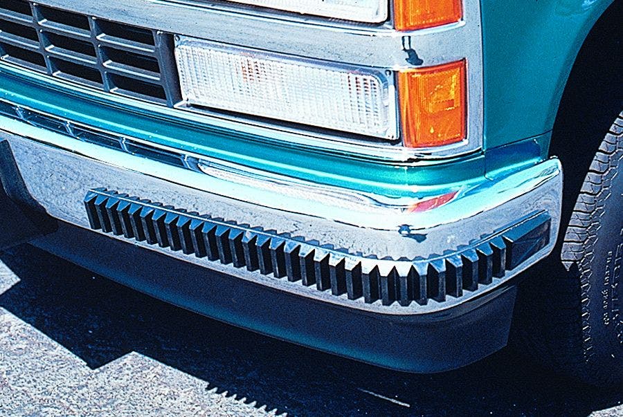 Pacer Performance  P/N:25-500   Bumper Guard; Finish - Satin, Color - Black,