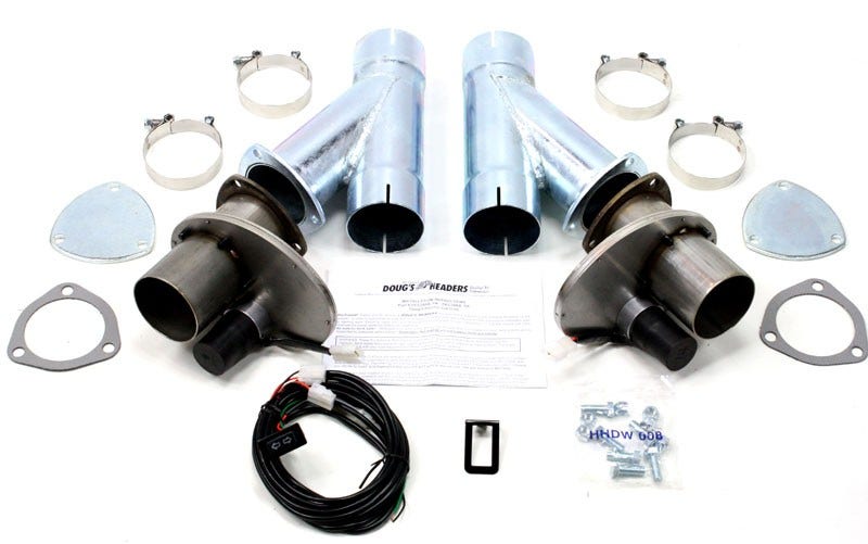 Doug's Headers Dec300ak Electric Cut-Out 3" Pair With Hook-Up Kit   Electric