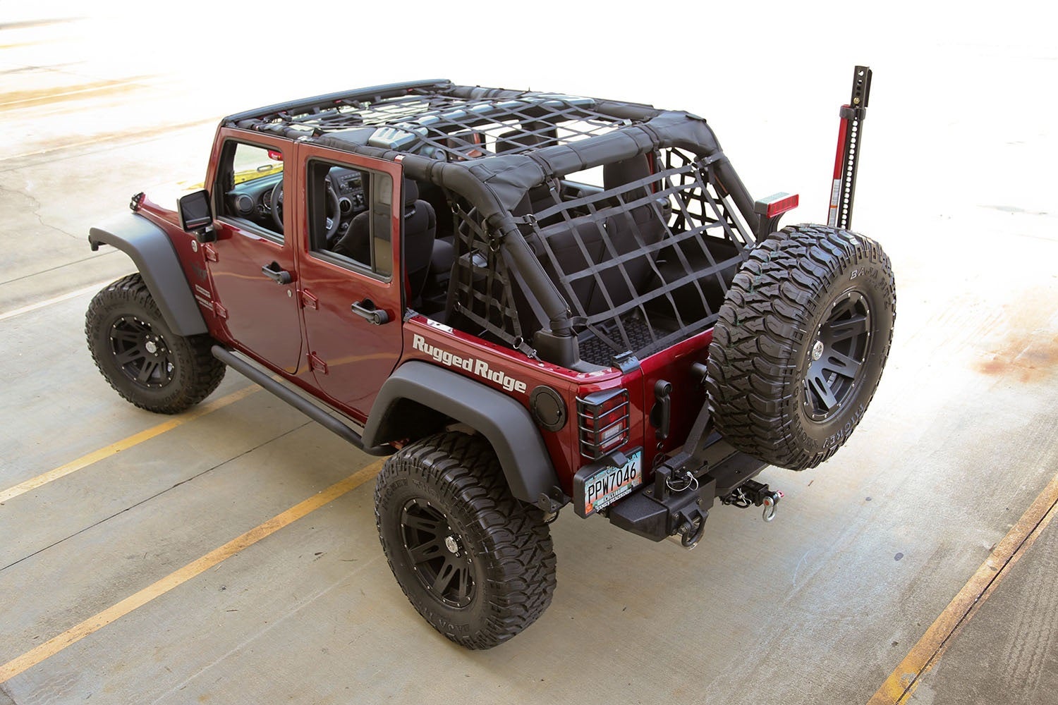 Rugged Ridge 13552.71 Cargo Net Fits 07-18 Wrangler (Jk)   Exterior Cargo Net;