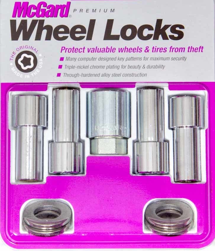Mcgard 23181 Chrome Extra Long Shank Wheel Locks (1/2" - 20 Thread Size) - Set