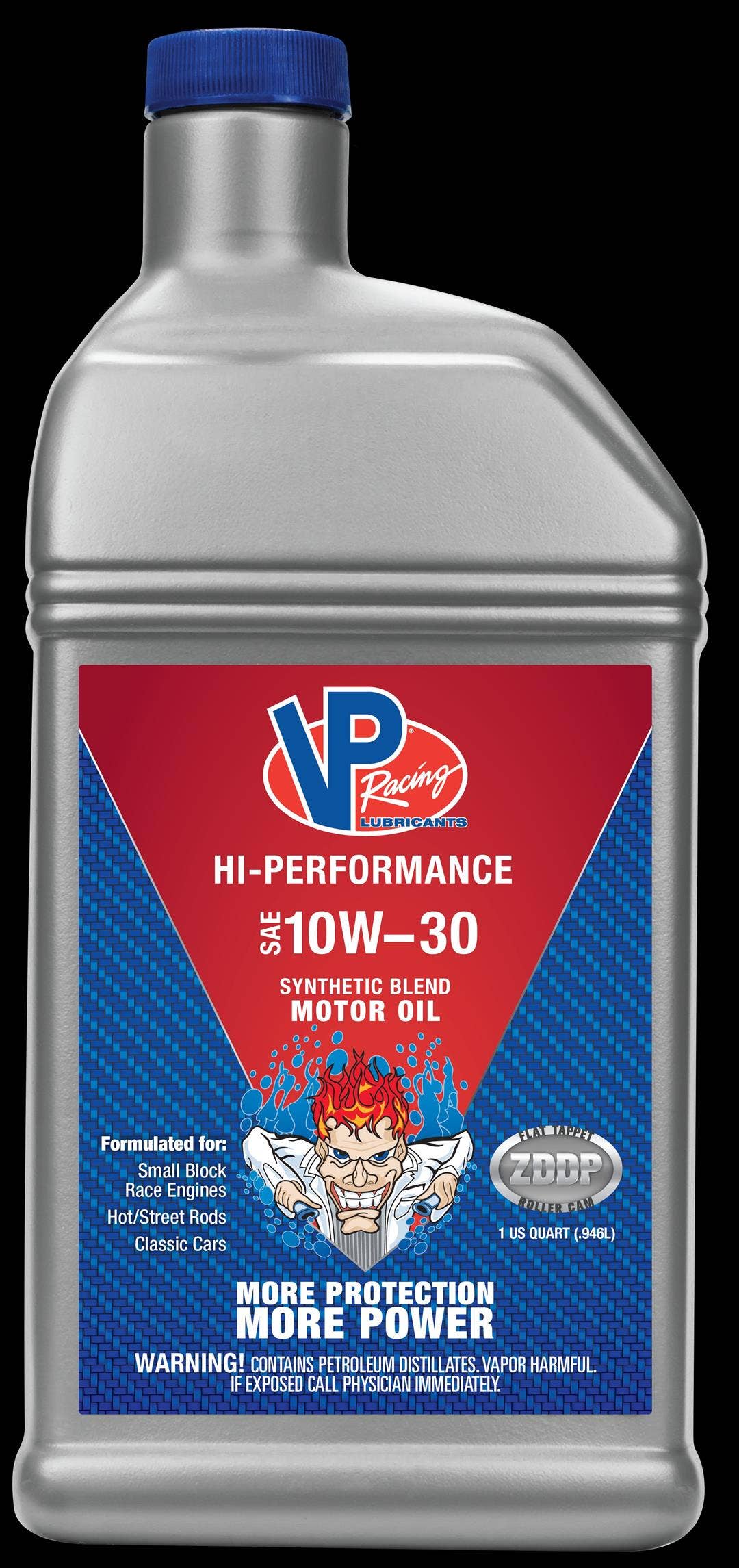 Vp Racing Fuels Synthetic Blend Hi Performance Motor Oil Quart 10W-30  Synthetic