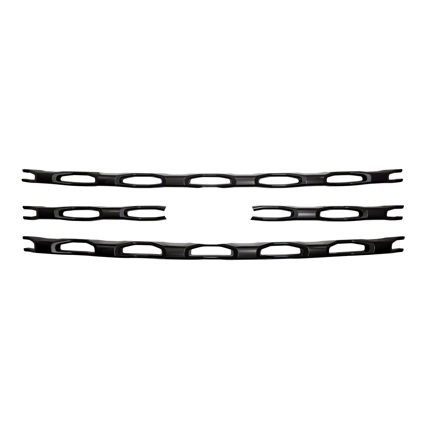 Iwcgi139blk Coast To Coast Black 4 Piece Wide Oval Style Grille Insert- Explorer