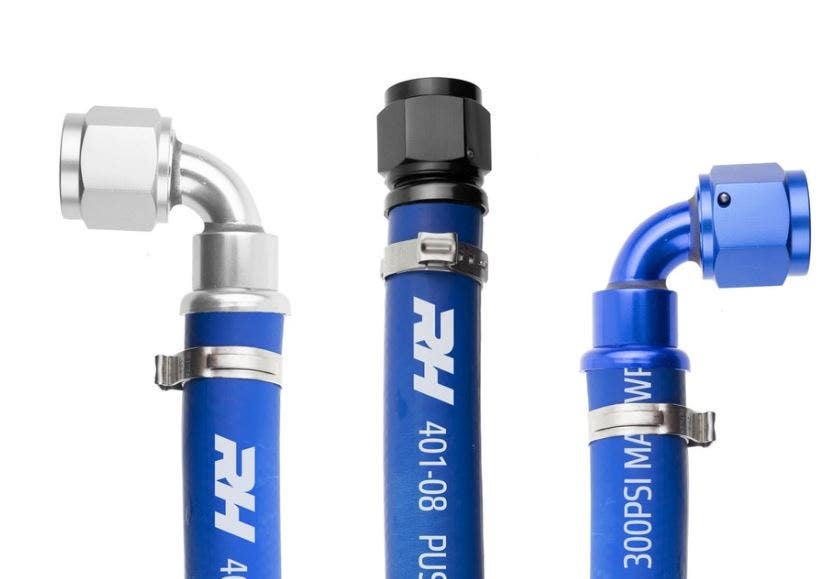 Redhorse Performance 401-10-20 Push Lock Hose (Blue), 1 Pack  401 Series Braided