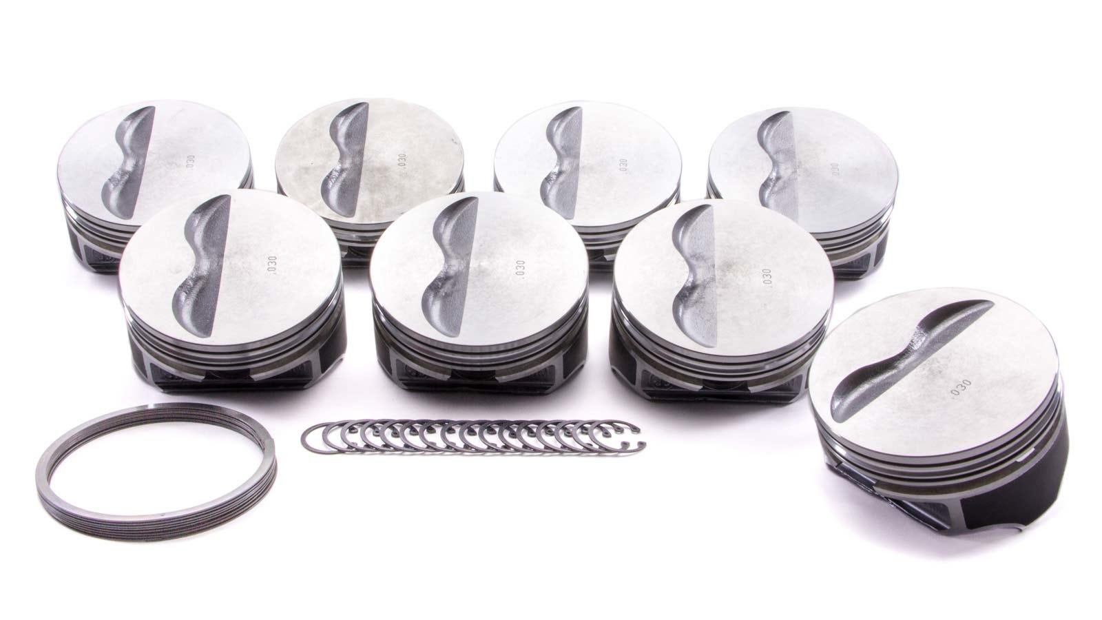 Kb Performance Pistons 9909Hc.030-5Cc Flat Top Piston Set For Small Block