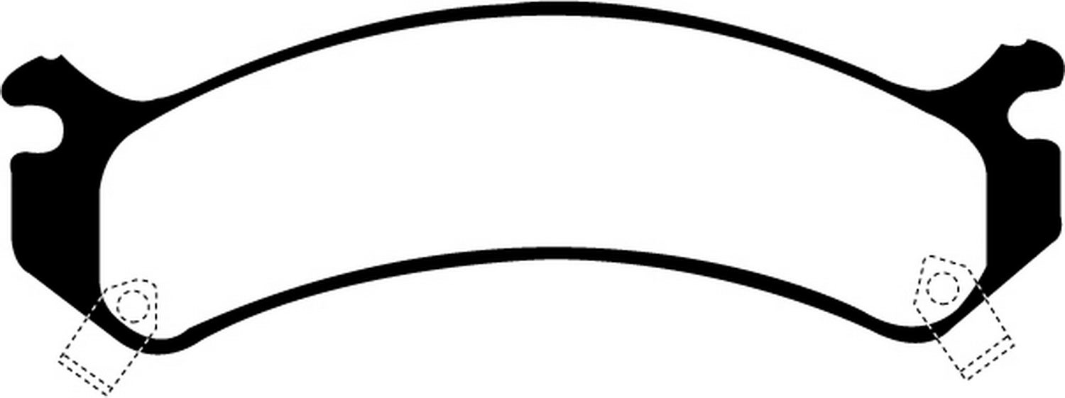 Ebc Brakes Dp41305r Yellowstuff Street And Track Brake Pads   Brake Pad
